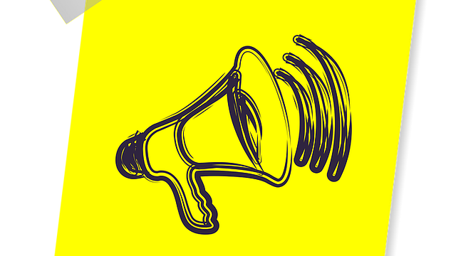Megaphone ANkündigung